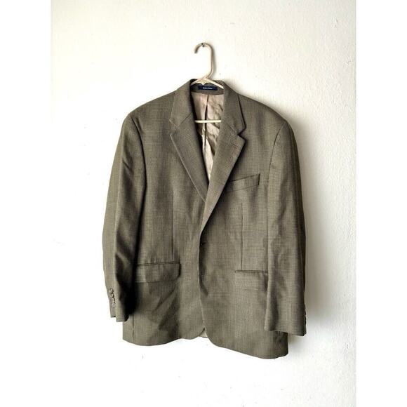 CHAPS by RALPH LAUREN Mens Brown‎ Wool Sport Coat Blazer Jacket SIZE 44R EUC - Picture 2 of 9